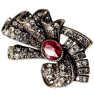 Heidi Daus Swarovski Crystal Brooch Pin